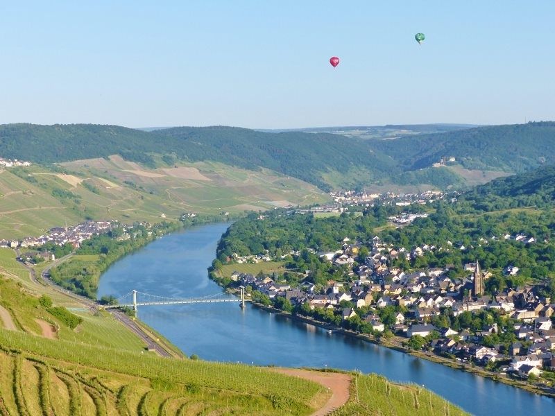 Zeltingen Wanderweg Aussicht