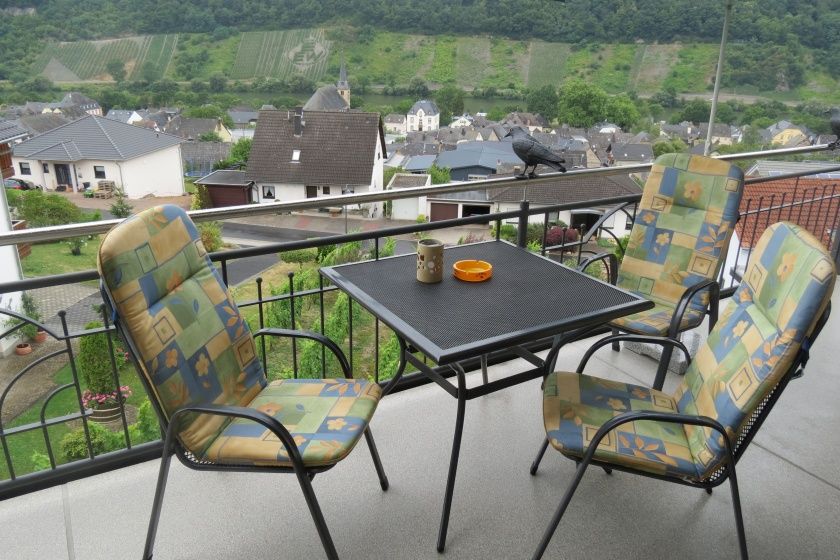 Balkon Süd/West mit Moselblick Fewo Nr. 12