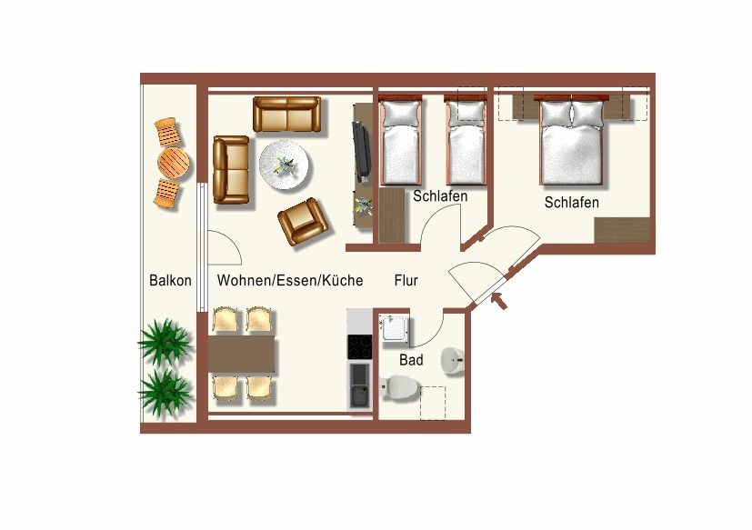 FERIENWOHNUNG   WEITBLICK  Nr. 11   für 4 Personen -     MIT PANORAMABLICK -