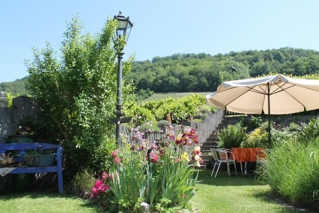 Ein kleines Paradies im Grünen in der Sonne